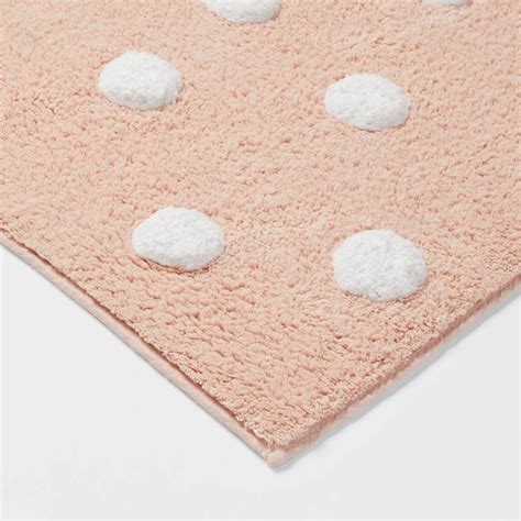 polka dot bath rug